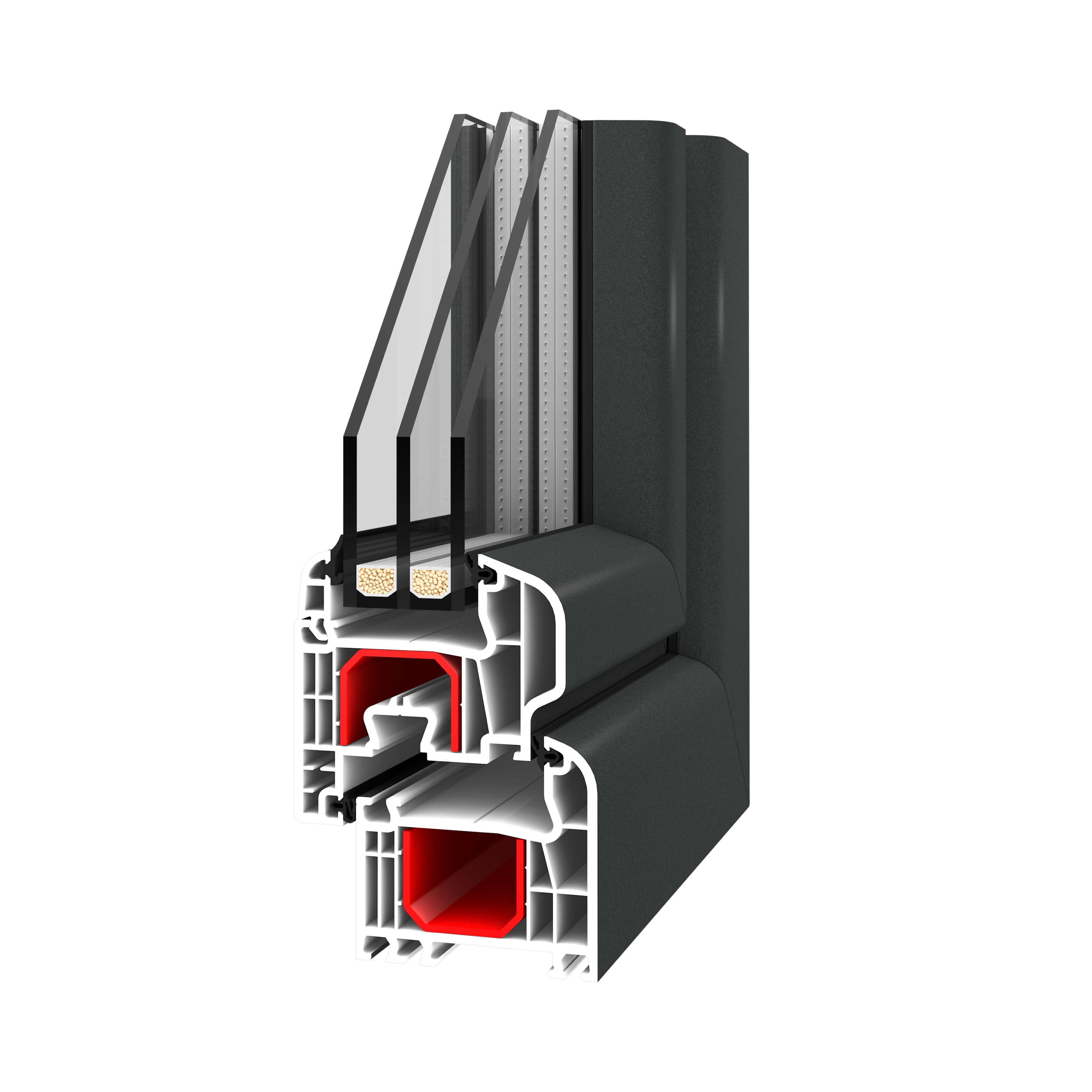 Verglasung Anthrazit Ulti Mat